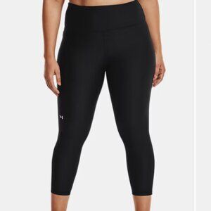 NWOT Under Armour UA Tech Compression Short Ankle Leggings Black